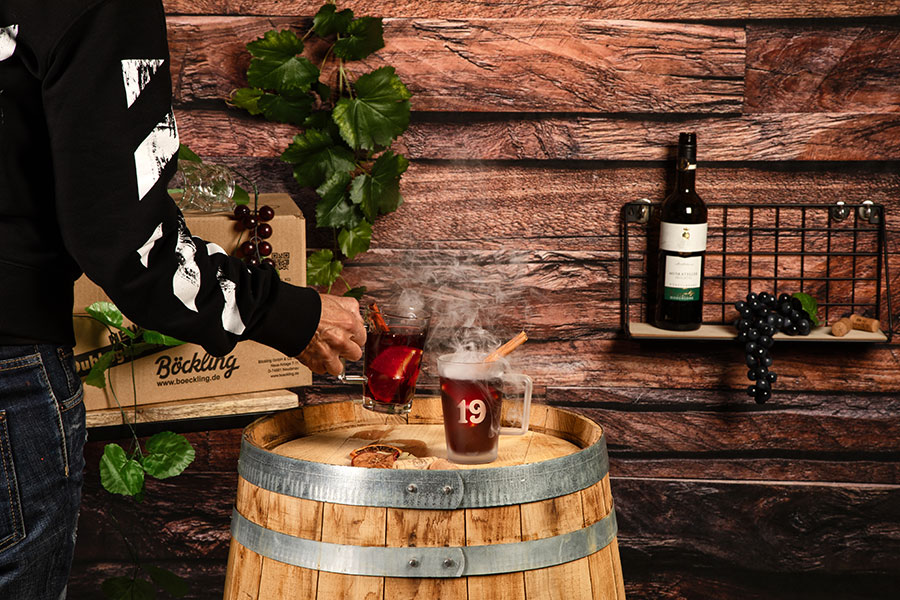 Dubbeglas Tässel satiniert und klar