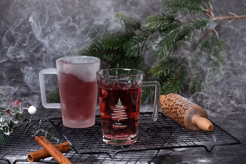 DubbeglasTässel satiniert und klar