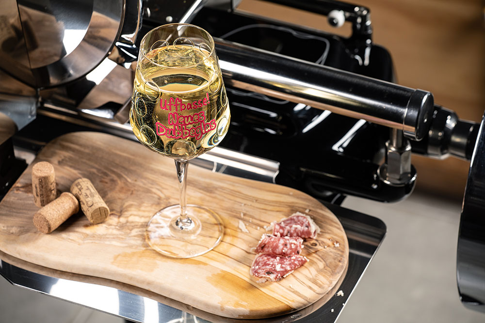 Uffbasse! Neues Dubbeglas