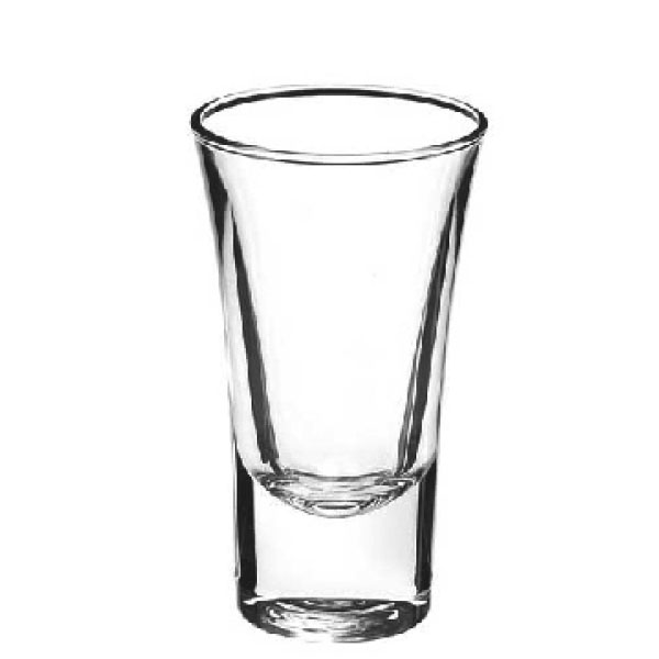 Glas 173/57, Zum Trinkrand breiter verlaufend, dicker, stabiler Boden