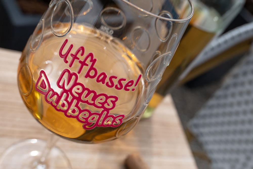 Electra mit Dekor Dubbe „uffbasse!“