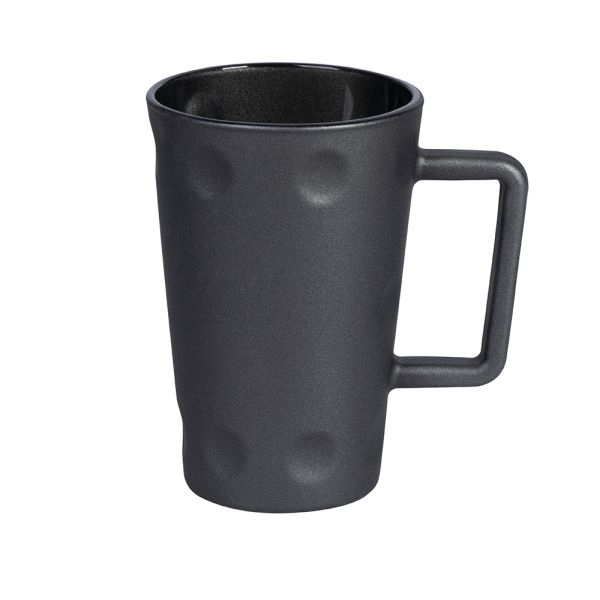 Dubbeglastässel, schwarz matt metallic