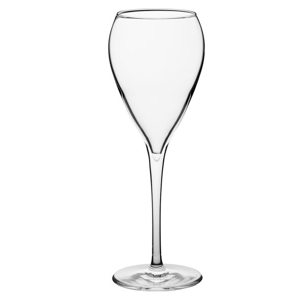 Tre Sensi 21,5 cl ist eine Glasserie - Cristallin - mit gezogenem Stiel - extra resistent, mit abgerundetem Kelch