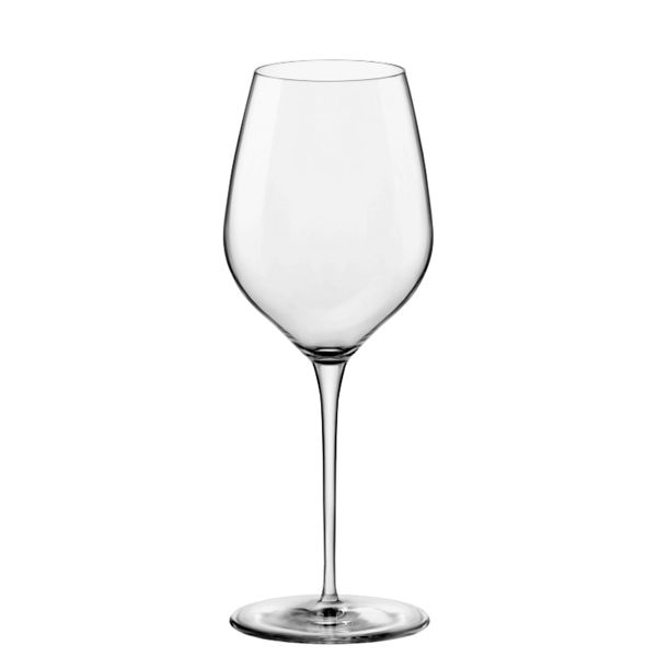 Tre Sensi 30,5 cl ist eine Glasserie - Cristallin - mit gezogenem Stiel - extra resistent, mit abgerundetem Kelch