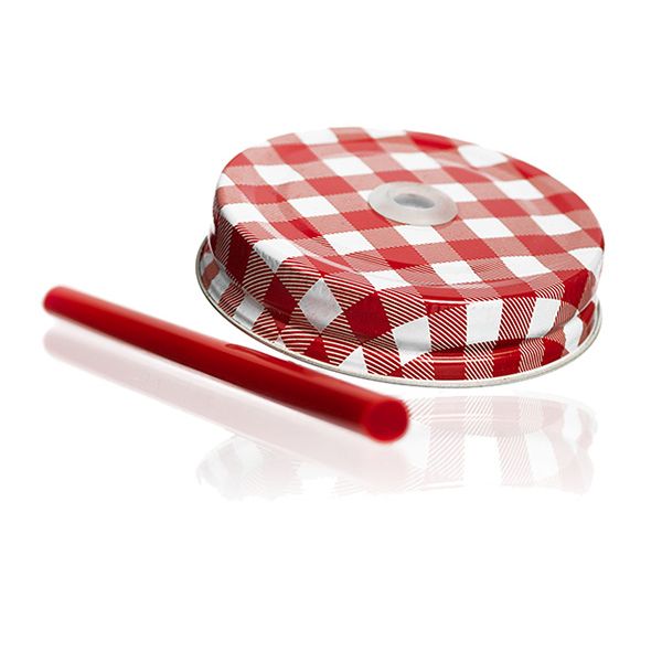 Country Jar rot Deckel