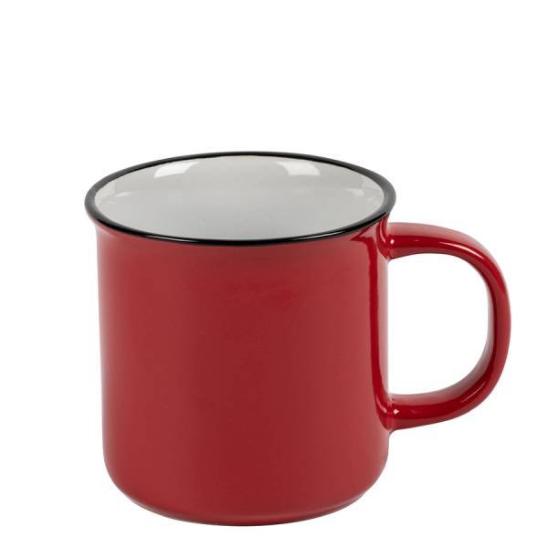 Vintage 26 cl rot mit schwarzem Rand